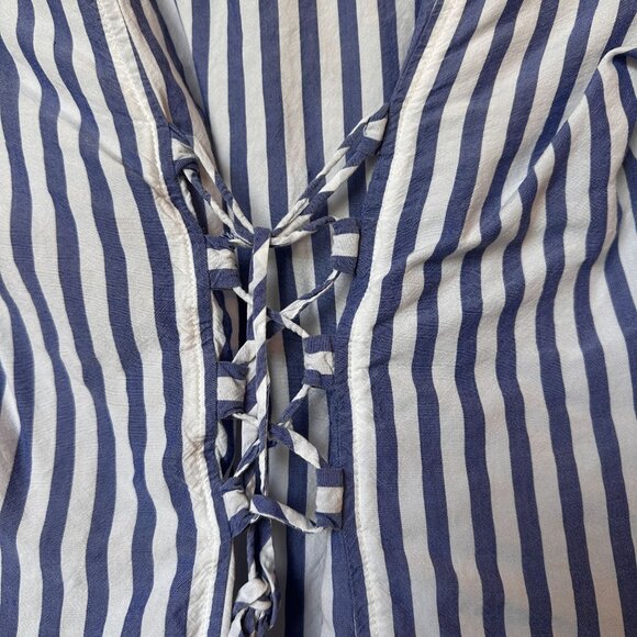 Pilcro & The Letterpress Womens Striped Button-Up Long Sleeve Size 6 Small - Picture 4 of 9